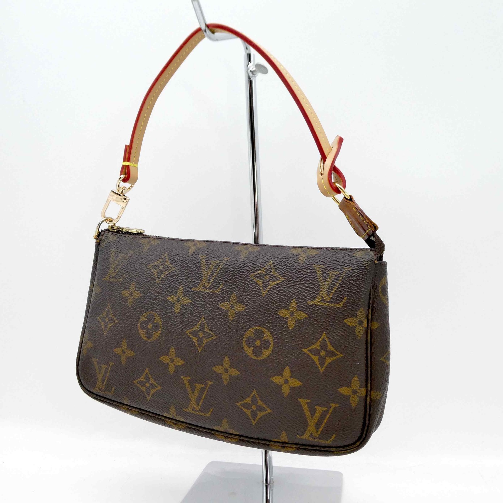 Louis Vuitton Pochette Accessoires Hand Bag PVC Leather M51980 Monogram 1006