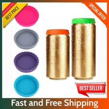 6 Pack Silicone Can Covers   Reusable BPA-Free Lids for Soda, Beer  Juice Cans.