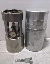 Vintage Coleman No. 530 WWII Era GI Field Pocket Stove A46 w/ Case Untested
