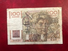 France 100 Francs Banknotes 1952 Very Good-A