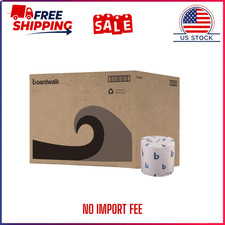 Boardwalk 2-Ply White Toilet Tissue, 400 Sheets Per Roll, 96 Rolls Per Carton