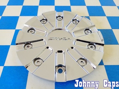 STRADA Wheels # PD-CAPSX-S10 . NEW CHROME Custom Wheel Center Cap [91] (QTY. 1)
