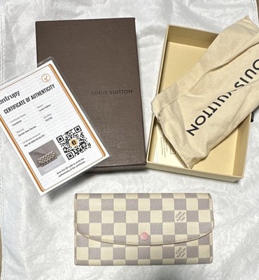 Louis Vuitton Damier Azul envelope style snap wallet