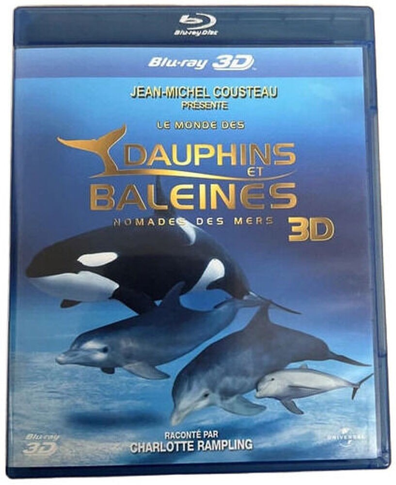 Dolphins And Whales: Nomads Of The Seas Blu-Ray 3D Brand New