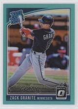 2018 Panini Donruss Optic Rated Rookie Aqua Prizm 7/299 Zack Granite #62 07rd