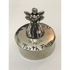 Tooth Fairy Princess Keepsake Trinket Box Pewter Small 2.5  2004 Basic Spirit