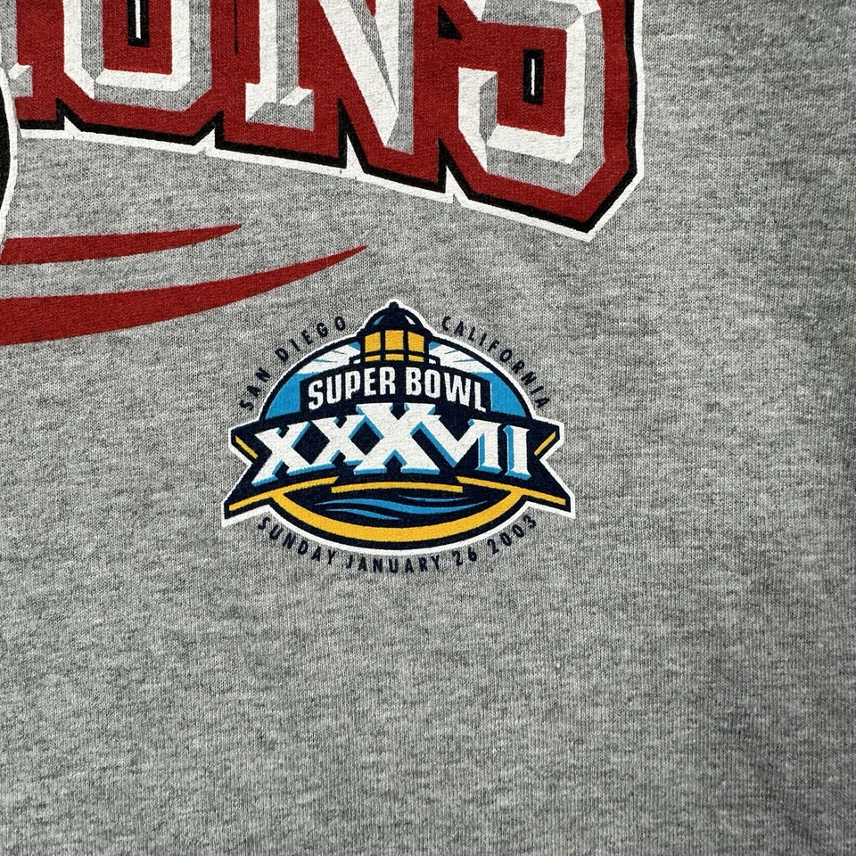 Camisa De Colección Y2K 2003 Tampa Bay Buccaneers Reebok Hombres M Gris Rojo Campeones del Super Bowl Foto 2 de 4