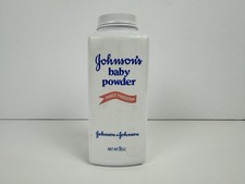Vintage Johnsons Baby Powder Original Talc Formula 9oz Movie Prop 3/4 Full