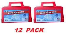 Flexible Flyer Injection Molded Plastic Snow Block Maker Mold 10in Case Of 12 