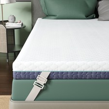 2 Inch Dorm Mattress Topper Twin Size, Memory Foam Mattress Topper for Back P...
