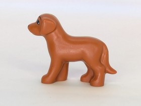 Lego Belville Playful Puppy Retired Standing Brown Dog Minifigure Dog #7583 2008