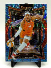 2025 Panini Select WNBA - Concourse Aaliyah Edwards #32 Light Blue Disco /125