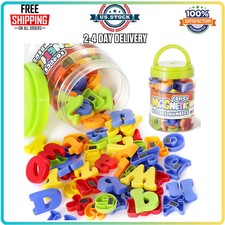 104 Pcs Magnetic Letters and Numbers Educational Alphabet Fridge Set for Kids