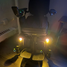 Permobil F5 Power Wheelchair Electric Joystick Reclining Headrest Lights