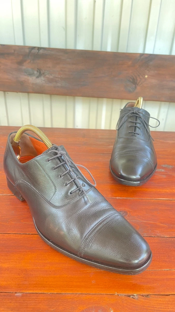 Oxford Santoni Black Dress Shoes for Men for sale | eBay display picture 2