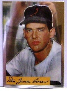2001 Bowman Chrome Rookie Reprints #23 Don Larsen - BB
