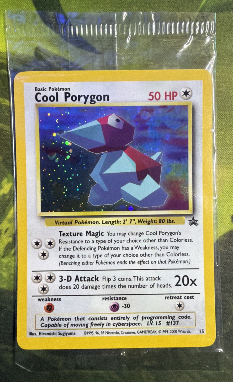 Cool Porygon 15 - WOTC Black Star Promo - Sealed