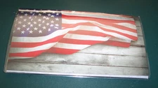 2026 2027 Waving American FLAG on Rustic Barn  2-Yr 3"x6" Monthly calendar cover