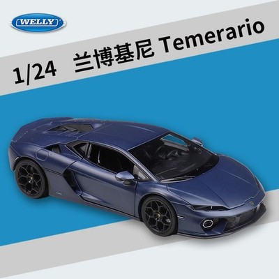 WELLY 1:24 Lamborghini Temerario Simulation Alloy Car Model Toy Collectible Gift