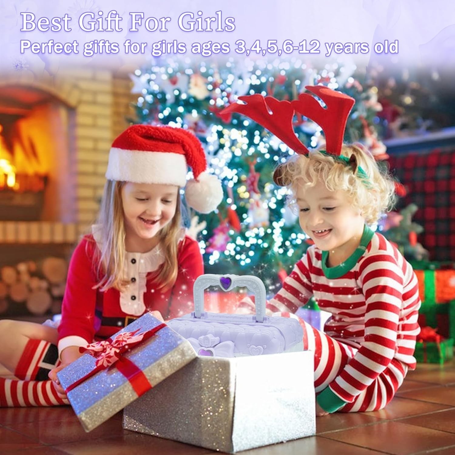 Kids Makeup Set for Girls Ages 5-10 Washable Play Makeup Kit Princess Toys Gifts