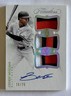 2019 Panini Flawless Cedric Mullins /25 Triple Patch Auto - Player Used