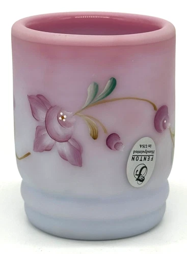 Fenton Hand Painted Votive Cup