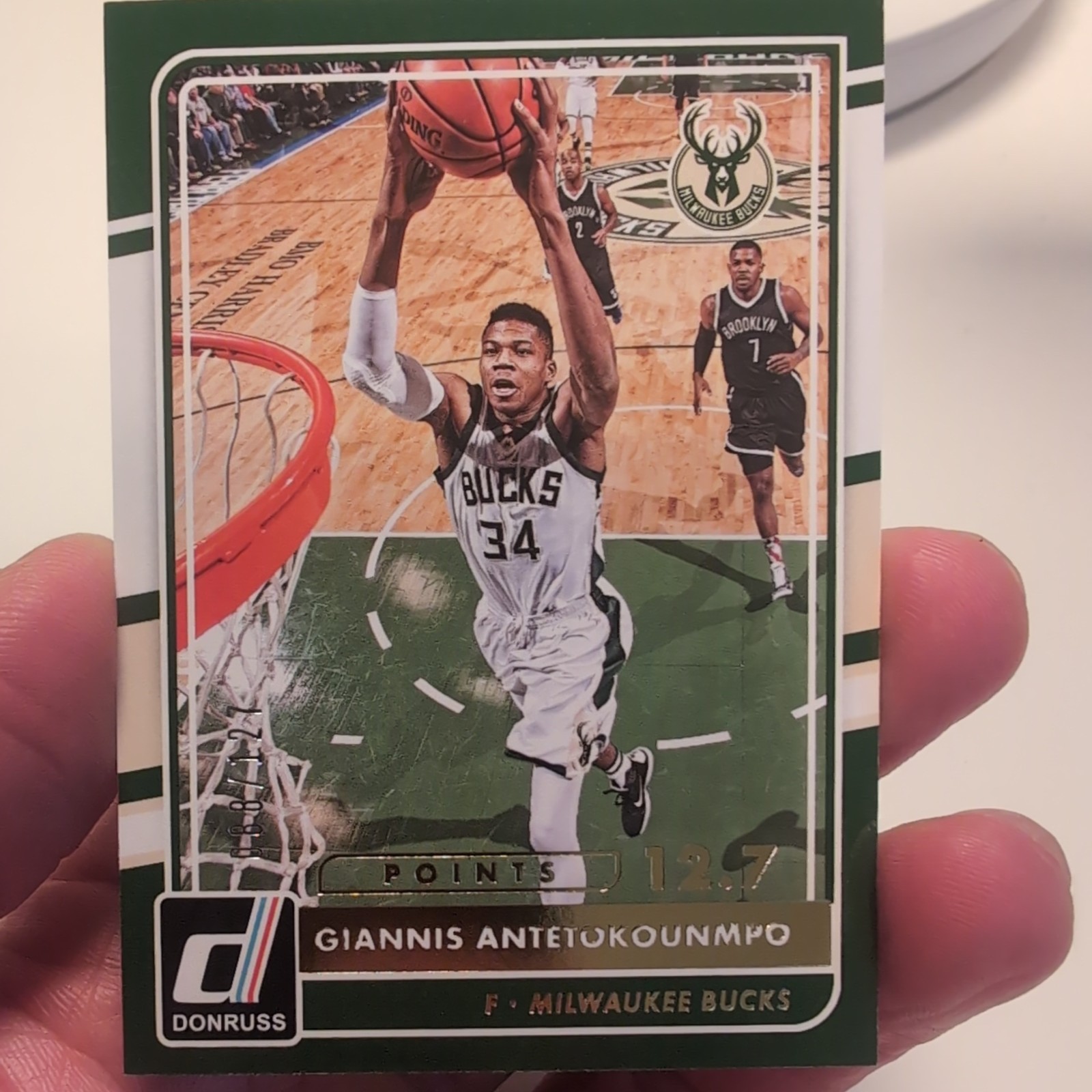 2015 Panini Donruss #176 Giannis Antetokounmpo Points Insert  SSP /127  