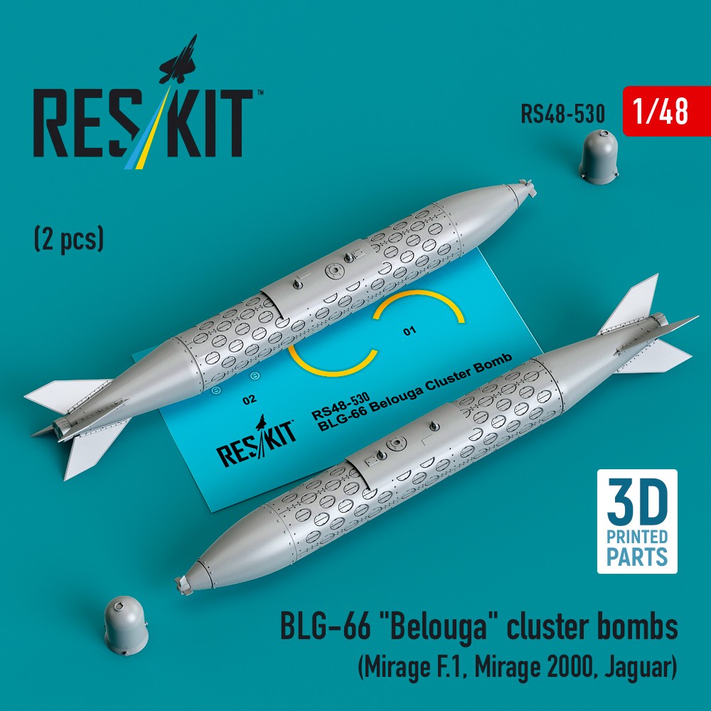 ResKit RS48-0530 1:48 BLG-66 ""Belouga"" cluster bombs
