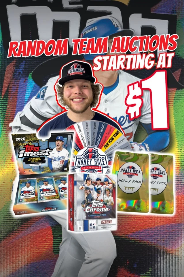 BASEBALL BREAKS, 26 Finest, 26 Logofractor & Honey Packs Starting at $1