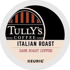 Tully's Coffee Italian Roast Keurig K-Cup Pods, Dark Roast Coffee, 24 Count