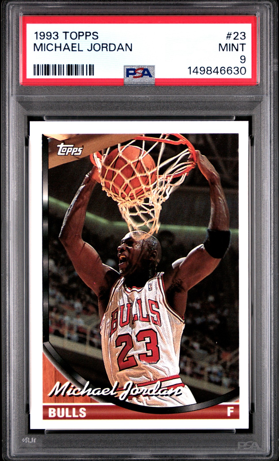 1993 TOPPS #23 MICHAEL JORDAN PSA 9