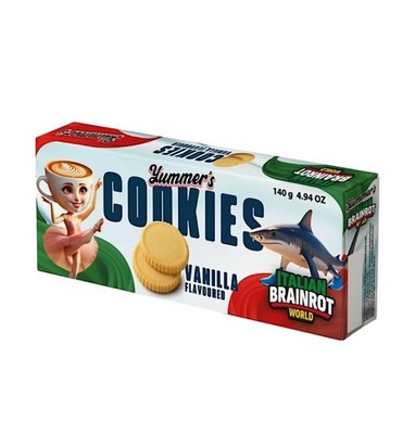 Yummers Brainrot Vanilla   Vanille Schokokekse   Chocolate Biscuits   UK Snacks