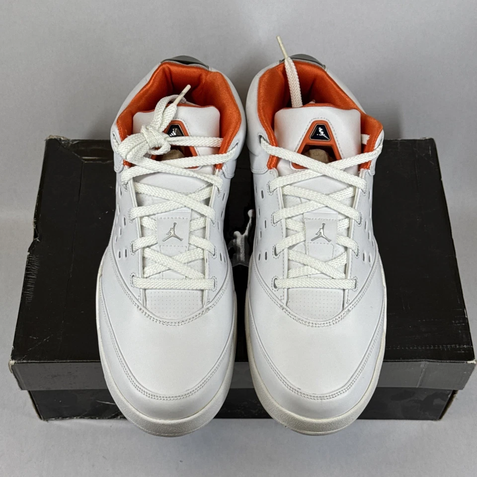 Jordan Melo 5.5 低帮复古 2005 年发行男式 Carmelo 尺码 13 白色银色 Orng — 第 2/4 张图片