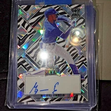 2022 LEAF METAL CRACKED ICE ZEBRA REFRACTOR #BA-MG1 MAIKEL GARCIA RC AUT0 5/5