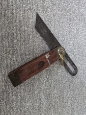 Vintage STANLEY SW No. 25  6” Inch Brass & Rosewood Sliding T-Bevel Square