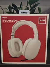 RCA Wave-53 White. ANC-pro Active Noise Cancellation . Wireless Headphones New