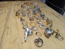 Women's Fashion Rings Mixed Gold/Silver Tone Mixed Metals Pearl Estate Costume