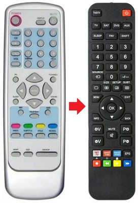 Fernbedienung passend für AOC L32W551T | L32W581B | L32W751A