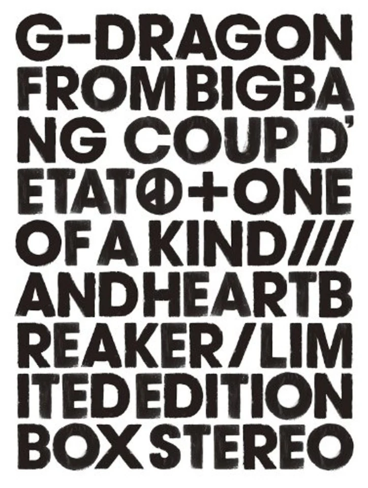 G-DRAGON COUP D'ETAT+ONE OF A KIND&HEARTBREAKER Limited Edition 2CD+DVD F/S NEW - Image 2 of 3