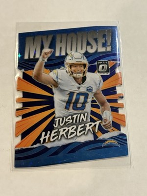 Justin herbert My House #ED 17/25 2021 Donruss Optic Die Cut FOTL Purple LA
