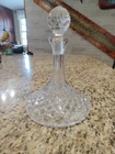Vintage Crystal Lismore Ships Whiskey Decanter