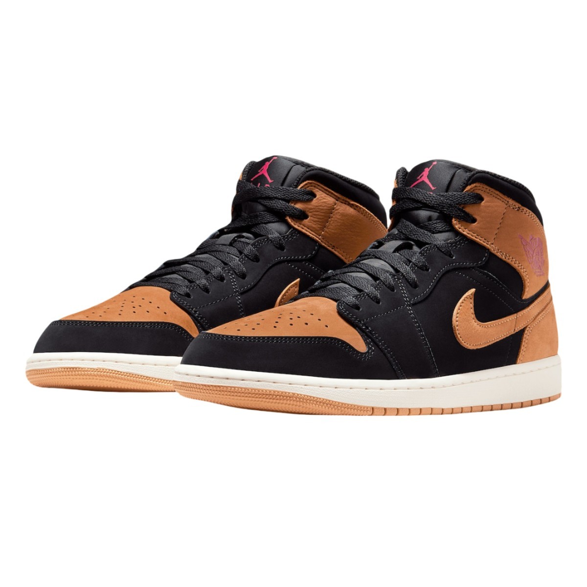 Nike Air Jordan 1 Mid SE Black Flax HV4091-002 Mens New | eBay
