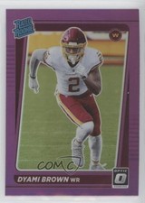 2021 Panini Donruss Rated Rookie Optic Holo Pink Preview Dyami Brown #P-278 03rx