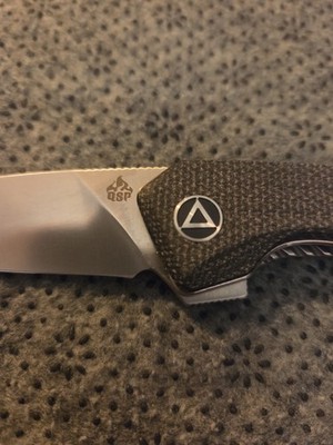 Qsp Leopard Qs135-b  Black Micarta 14c28n Sandvik Liner Lock Flipper