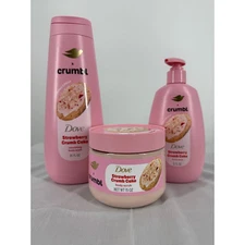 NEW-Limited Edition Dove x Crumbl Strawberry Crumb Cake Pack