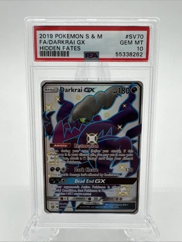Pokemon TCG Hidden Fates - Darkrai GX SV70/SV94 Gem Mint PSA 10