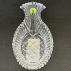 Vintage Waterford Crystal Lismore Relish Dish Scalloped Oval Spoon Rest Ireland