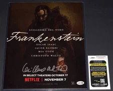 GUILLERMO DEL TORO Signed FRANKENSTEIN Movie 11x14 PHOTO autographed + JSA COA