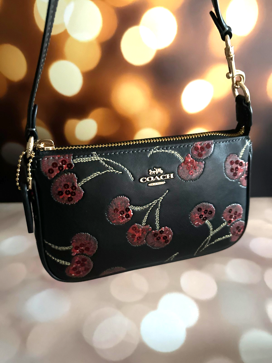 Coach Nolita 19 With Cherry Print CCZ21 Gold/Black Multi NWT | eBay
