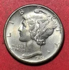 1943 US Mercury SILVER Dime "Philadelphia" Mint! Choice AU! Old US Coin!